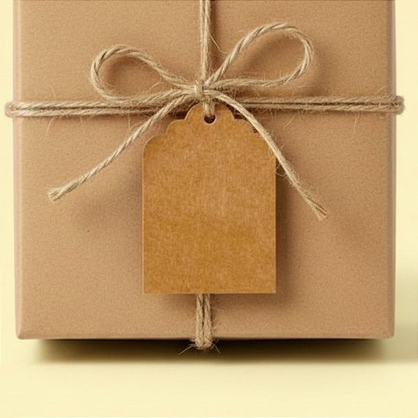 Tag Decorativa - Kraft Retangular - 15 unidades - Stickr - Rizzo