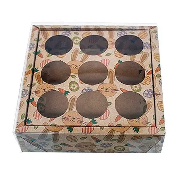 Caixa Base Brigadeiro - Páscoa Kraft - N°2 (13x13x4cm) - 5 unidades - ASSK - Rizzo