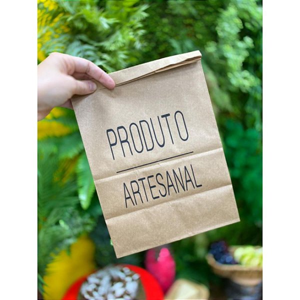 Saco Kraft Decorado Produto Artesana coml 10 unidades - Rizzo Confeitaria