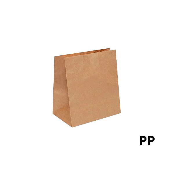 Saco de Papel PP 23x17,5x9,5cm - Kraft - 50 unidades - Cromus - Rizzo
