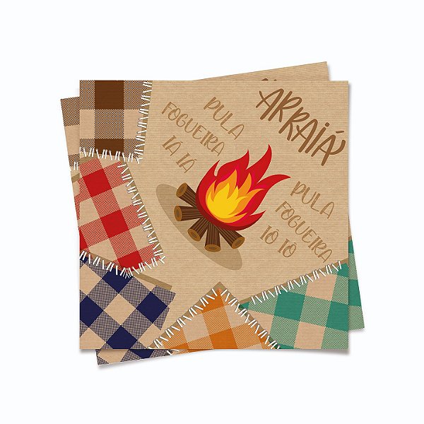 Guardanapo Kraft - 24,5 cm x 24,5 cm - 20 unidades - Cromus - Rizzo