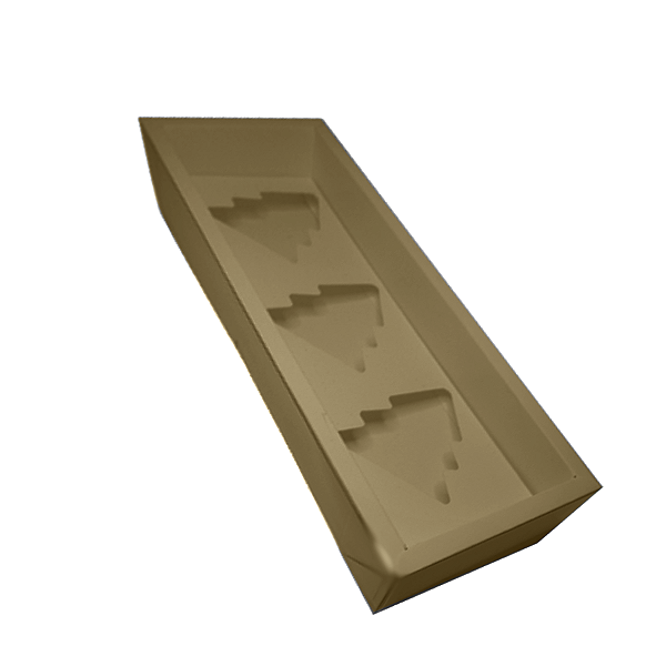 Caixa Base Árvore - Kraft - (30,5cm x10cm x3,7cm) - 5 unidades - Assk -