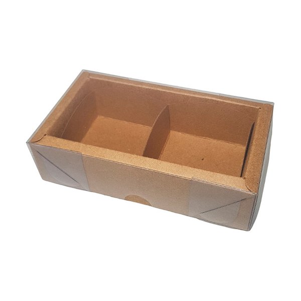 Caixa 2 divisórias Kraft - 6,2x12,8x4cm - 5 un - Assk Rizzo
