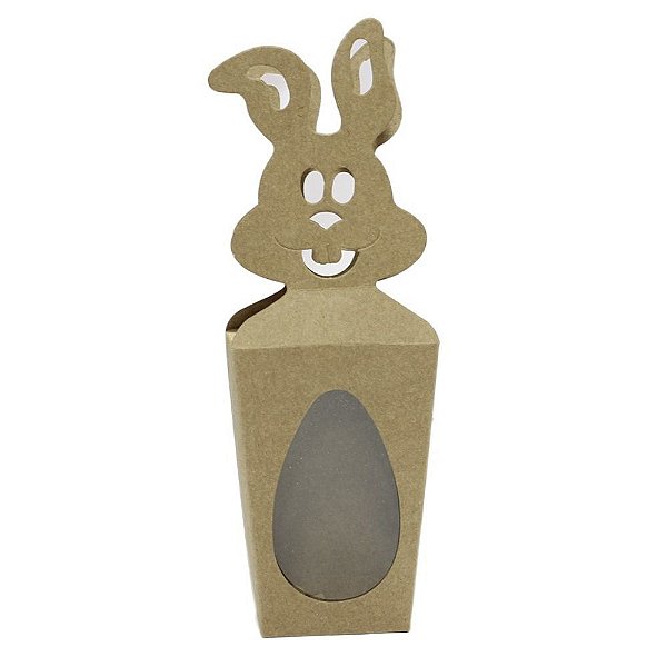 Caixa Coelho - Kraft - 6 x 10 x 4 cm - 10 un - Assk Rizzo