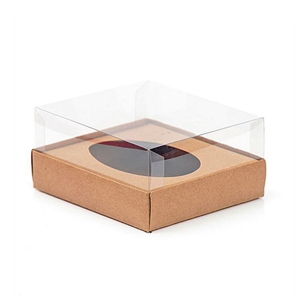 Caixa Ovo de Colher - Meio Ovo de 250g - 20cm x 13cm x 8,8cm - Kraft - 5 Unidades - Assk - Rizzo