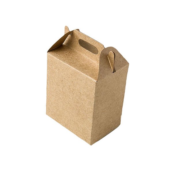 Caixa Sacolinha S1 (9,5cm x 6,5cm x 4,5cm) Kraft 10 unidades Assk  Embalagens