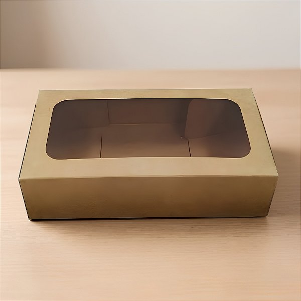 Caixa Envelope Diamantado - Kraft -7,5X14,5X4,0cm -10 unidades - Crystal - Rizzo Confeitaria