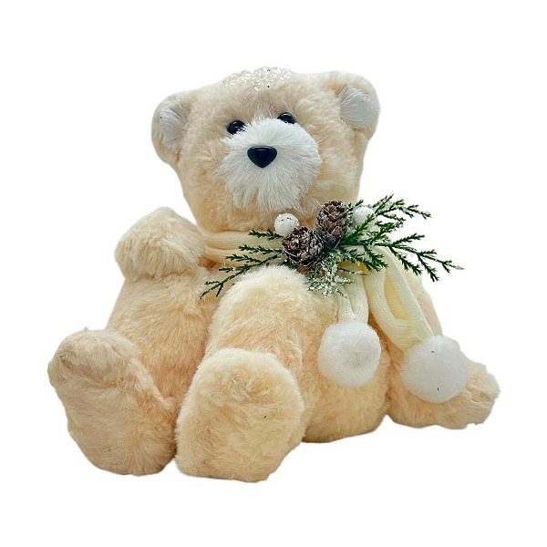 Enfeite de Natal - Urso Sentado - 20cm - 1 unidade - Rizzo - Rizzo