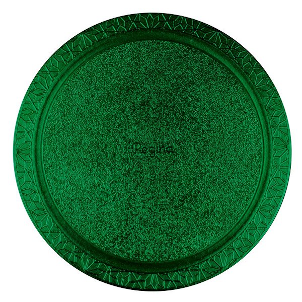 Base para Bolo Cake Board Redondo - Verde Metalizado - 28cm - 1 unidade - Regina - Rizzo
