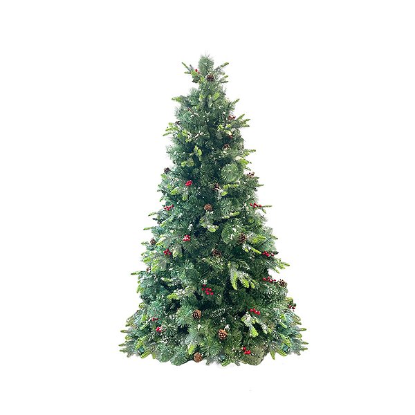 Árvore de Natal Modelo Canela Pinha - 1287 Galhos - 2,10m - Ref. RZO372 - 1 unidade - Rizzo