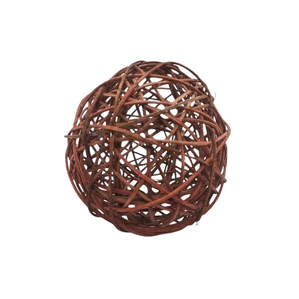 Bola De Natal Decorativa - Marrom - 12cm - 1 unidade - Rizzo