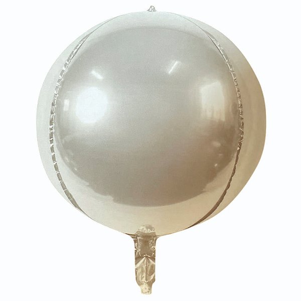Balão de Festa Metalizado 32"80cm - Orbz Prata - 1 unidade - Partiufesta - Rizzo