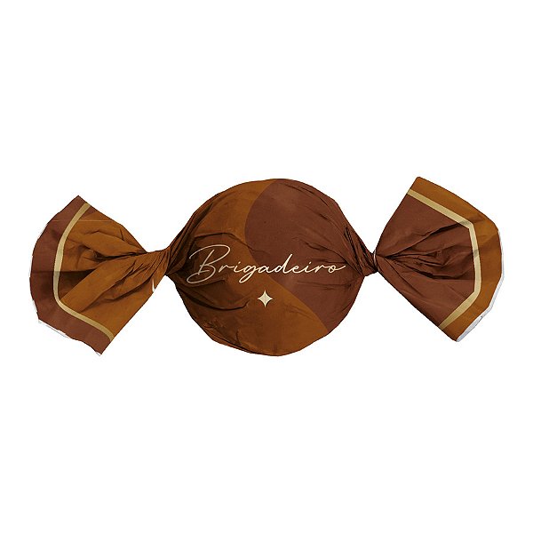 Papel Trufa 14,5x15,5cm - Brigadeiro - 100 unidades - Cromus - Rizzo