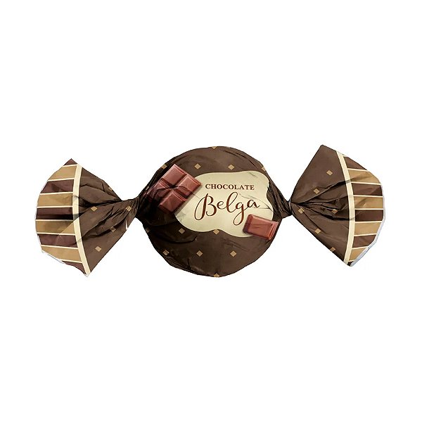 Papel Trufa 14,5x15,5cm - Chocolate Belga - 100 unidades - Cromus