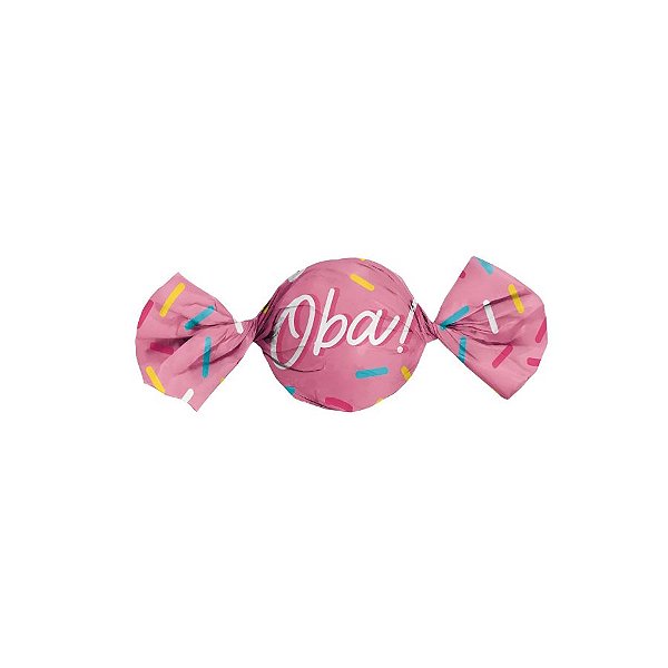 Papel Trufa 15,5x14,5 cm - Oba Rosa - 100 unidades - Cromus