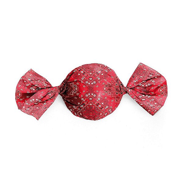 Papel Trufa 14,5x15,5cm - Bandana Vermelho - 100 unidades - Cromus