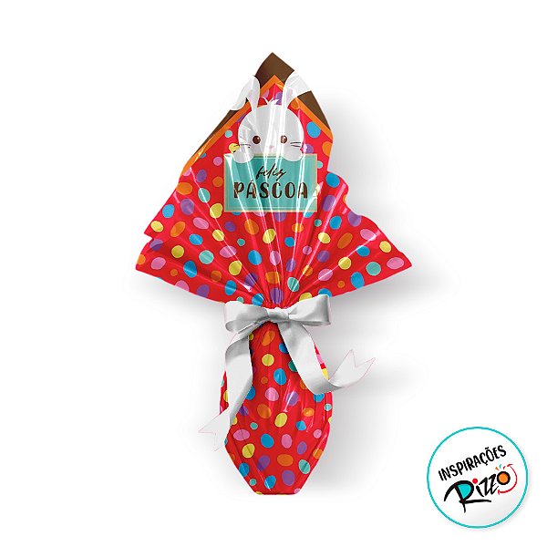 Saco Express 39x39cm para Ovos de 350g a 500g - Power Mix Vermelho - 5 unidades - Cromus - Rizzo