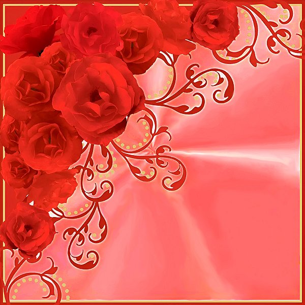 Saco Express 37,5x37,5cm para Ovos de 250g a 350g - Rosas Vermelhas - 5 unidades - Cromus - Rizzo