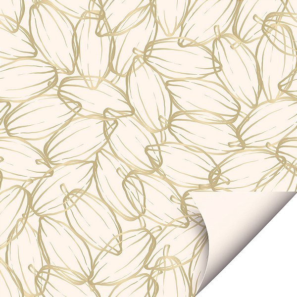 Folha para Ovos de Páscoa Double Face Chocolux Marfim 69x89  - 5 unidades - Cromus - Rizzo