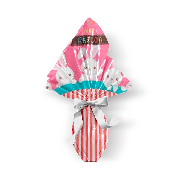 Saco Express 35x35cm para Ovos de 250g a 350g - Luke's Family Rosa - 25 unidades - Cromus - Rizzo