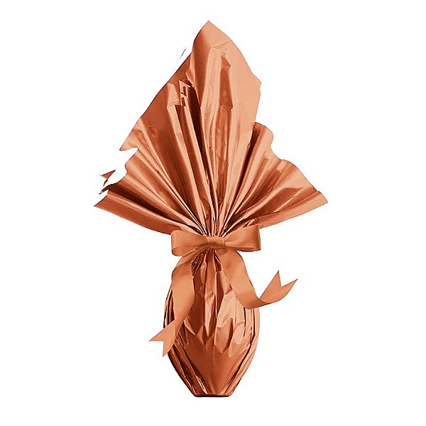 Folha para Ovos de Páscoa Metalizado Rosê Gold 69x89cm - 05 unidades - Cromus Páscoa - Rizzo Embalagens