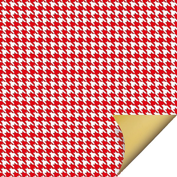 Folha para Ovos de Páscoa Double Face Tweed Vermelho 69x89cm - 05 unidades - Cromus Páscoa - Rizzo Embalagens