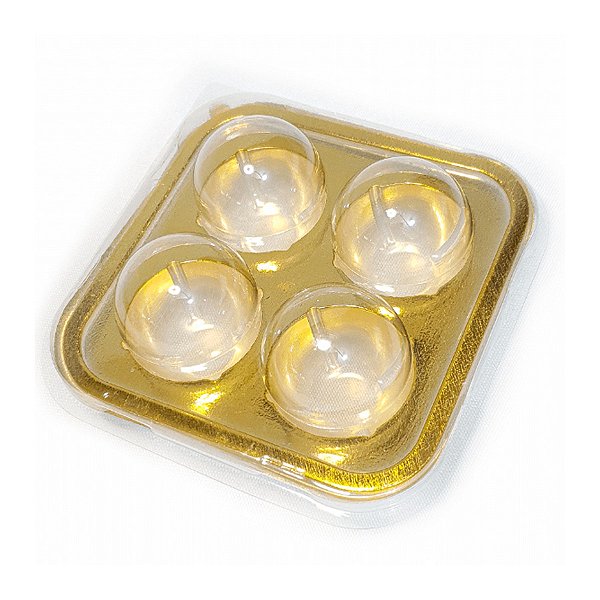 Blister 4 Brigadeiros - Ouro - 5 unidades - Rizzo