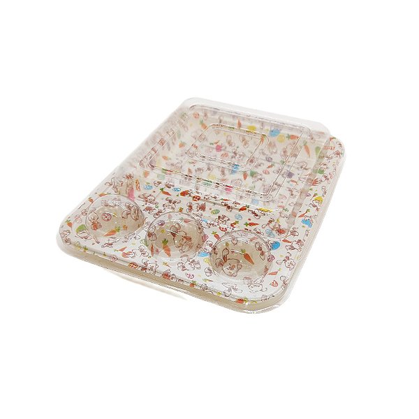 Blister 3 Brigadeiros e 1 Fatia de Bolo - Coelhinhos - 5 unidades - Rizzo