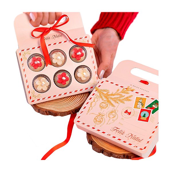 Cinta de Natal com Blister 6 Doces - Cartinha - 1 unidade - Rizzo