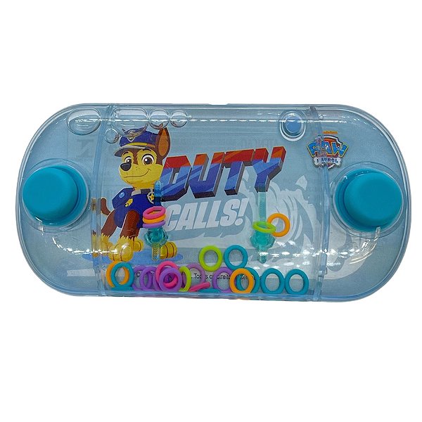 Mini Brinquedo Jogo Argola de Mão Patrulha Canina - Azul - 1 unidade - Rizzo