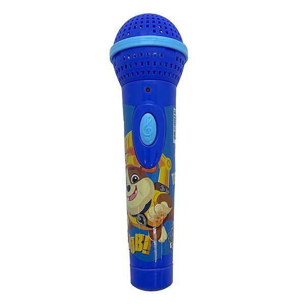 Brinquedo Microfone Patrulha Canina - Azul Escuro - 17,5cm - 1 unidade - Rizzo