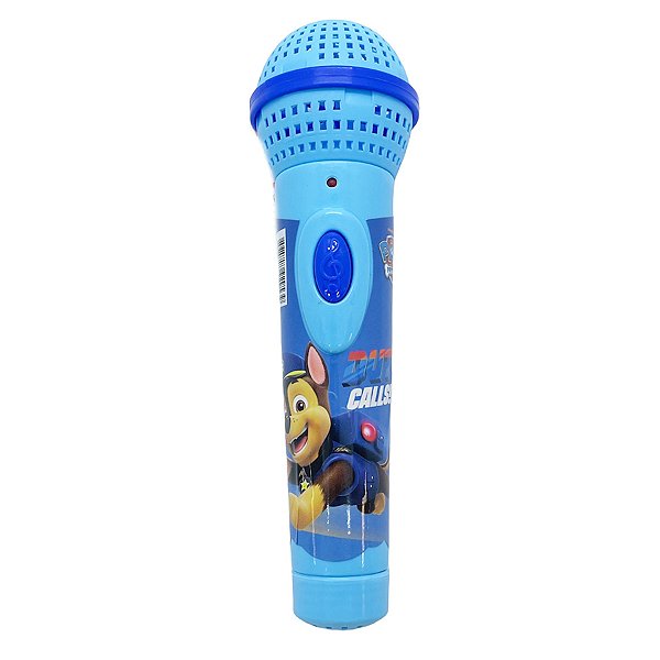 Brinquedo Microfone Patrulha Canina - Azul Claro - 17,5cm - 1 unidade - Rizzo
