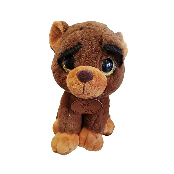 Cachorro De Pelucia Marrom - 10cm - 1 unidade - Rizzo - Rizzo