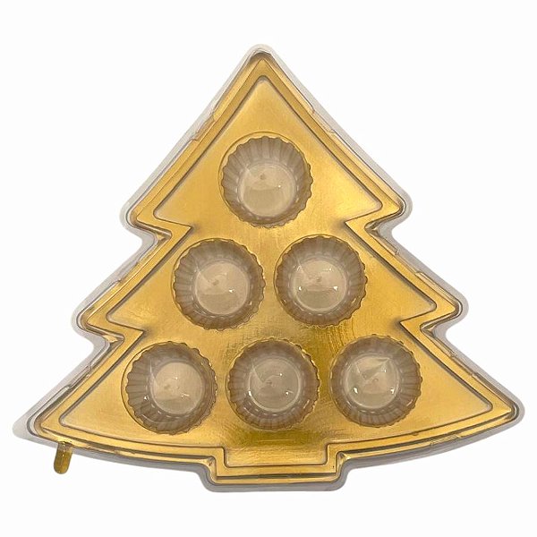 Blister Árvore de Brigadeiro - Ouro - 5 unidades - Rizzo