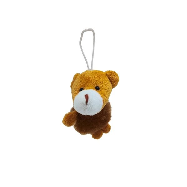 Chaveiro De Pelúcia Ursinho Marrom - 8cm - 1 unidade - Rizzo
