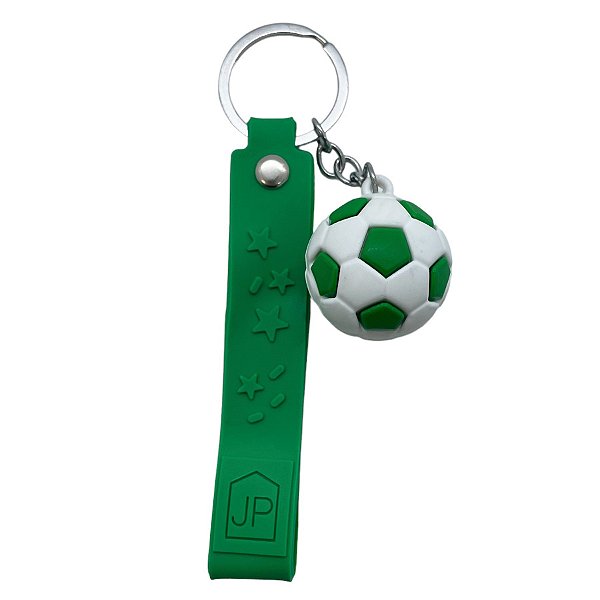 Chaveiro Bola de Futebol - Verde - 3cm - 1 unidade - Rizzo