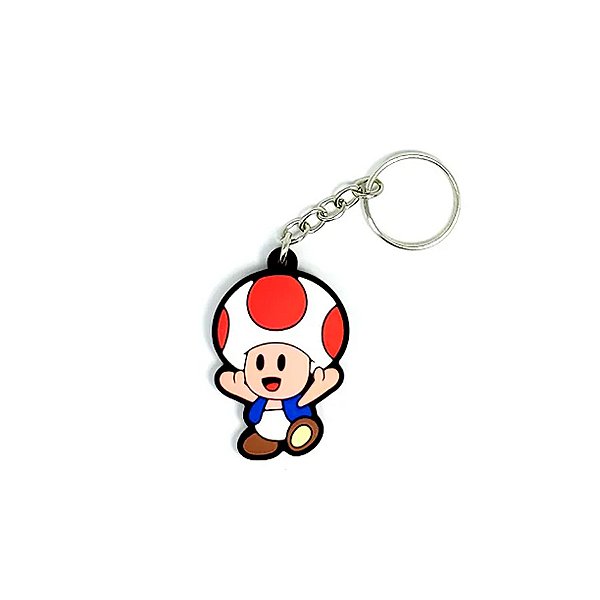 Chaveiro Toad Vermelho Temático Emborrachado - 1 unidade - Rizzo