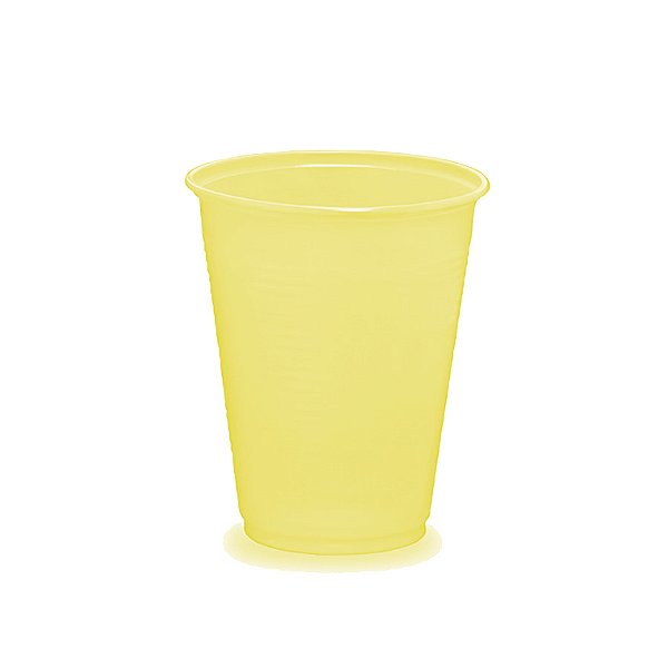 Copo Descártavel BioDegradável 200ml - Amarelo Candy  - 50 unidades - Rizzo