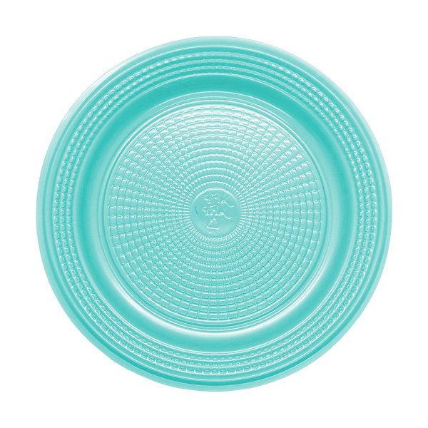 Prato Descártavel BioDegradável 15cm - Azul Candy - 10 unidades - Rizzo