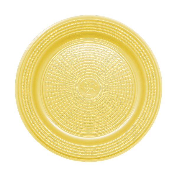 Prato Descártavel BioDegradável Descártavel  - Amarelo Candy - 10 unidades - Rizzo