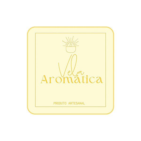 Adesivo "Vela Aromática" - Ref.2246 - Hot Stamping - 20 unidades - Stickr - Rizzo