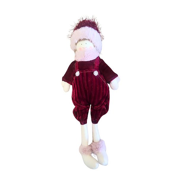 Enfeite de Natal - Boneca Sentada - 35cm - 1 unidade - Rizzo