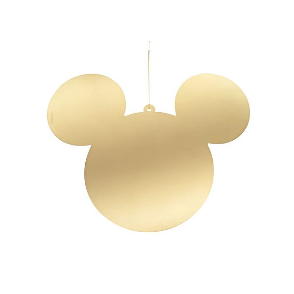 Enfeite Para Pendurar De Natal - Pingente Mickey Ouro - 15cm - Disney Original - 1 unidade - Cromus - Rizzo