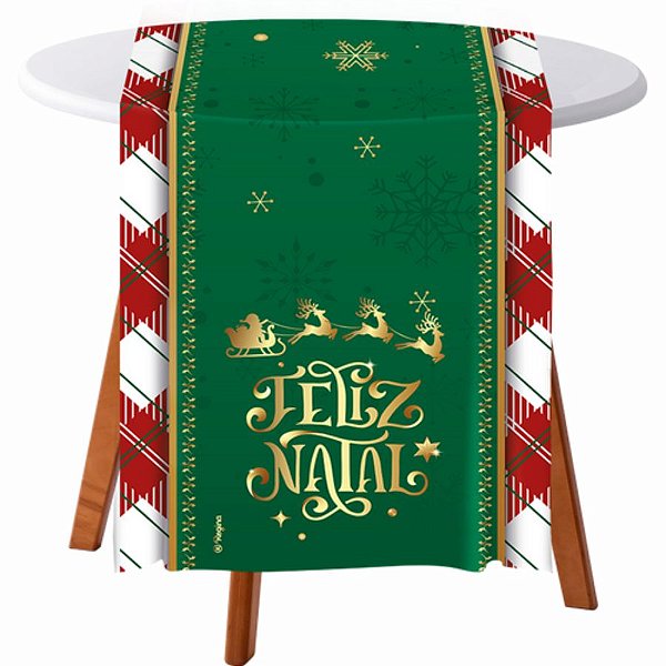 Trilho de Mesa -  Natal Verde - 40x200cm - 1 unidade - Regina - Rizzo