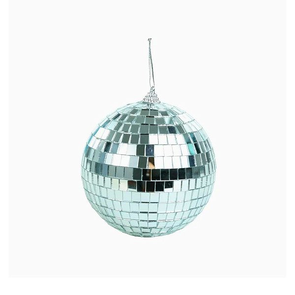 Bola De Natal Espelhada Enfeite Decorativo Globo Disco - 12cm - 1 unidade - Cromus - Rizzo