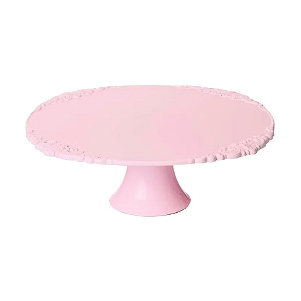 Boleira Rosa - 31x31x10cm - 1 unidade - Cromus - Rizzo