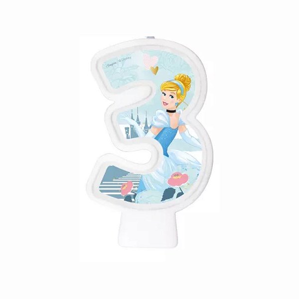 Vela - Cinderela N°3 - 8cm - 1 unidade - Regina - Rizzo