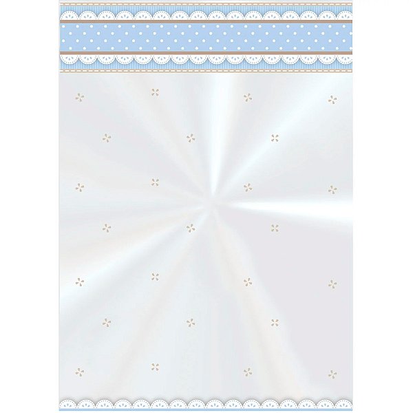 Saco Para Presente Decorado - Cute Azul - 50 unidades - Cromus - Rizzo