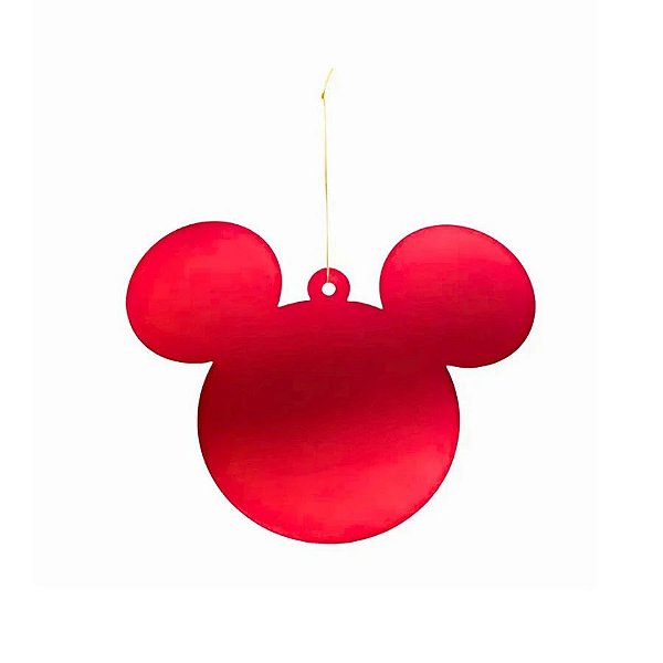 Enfeite Para Pendurar De Natal - Pingente Mickey Vermelho - 12cm - Disney Original - 1 unidade - Cromus - Rizzo