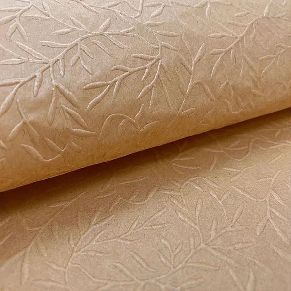 Papel de Seda Texturizado Especial - 40x66cm - Kraft - Ref. 19 - 10 unidades - Rizzo - Rizzo